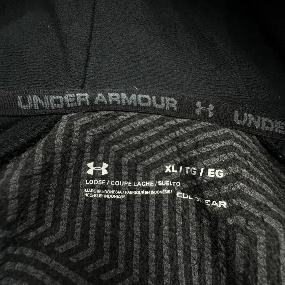 Under Armour Jacket Mens XL Coldgear Infrared Zip Hoodie 1345316-012 Grey